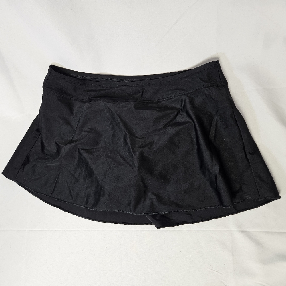 Shade & Shore Black Swim‎ Skort Small